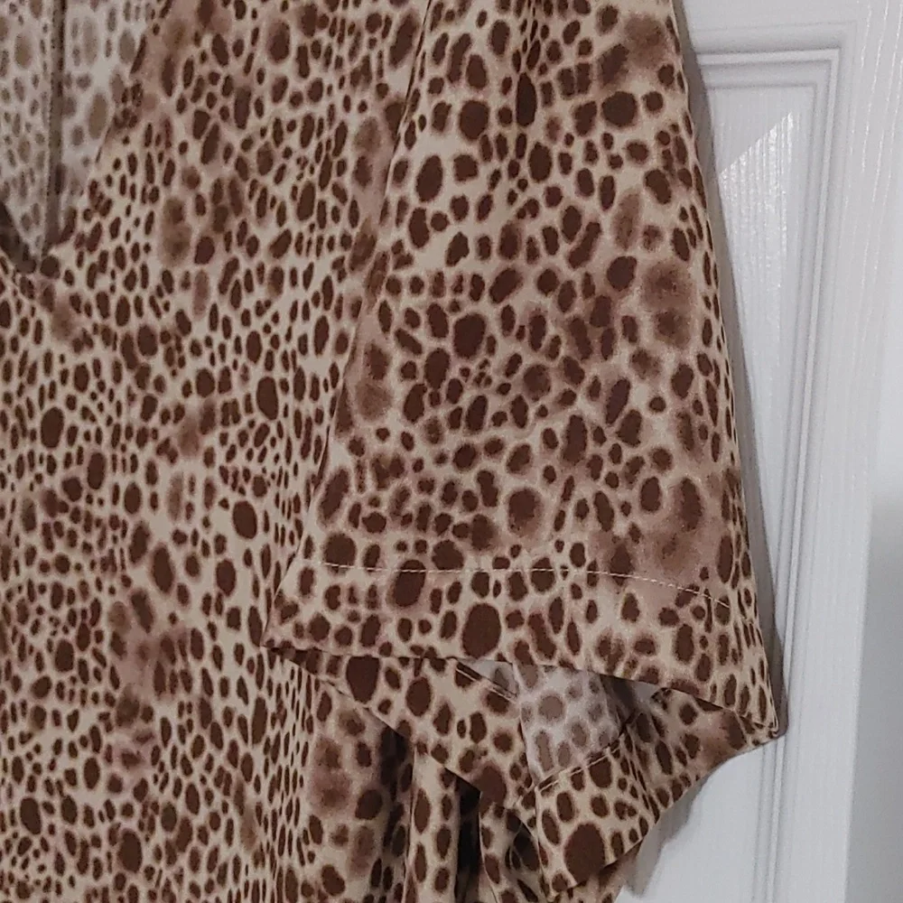 A New Day Leopard Print Dress 2xl Plus Size - Picture 5 of 7